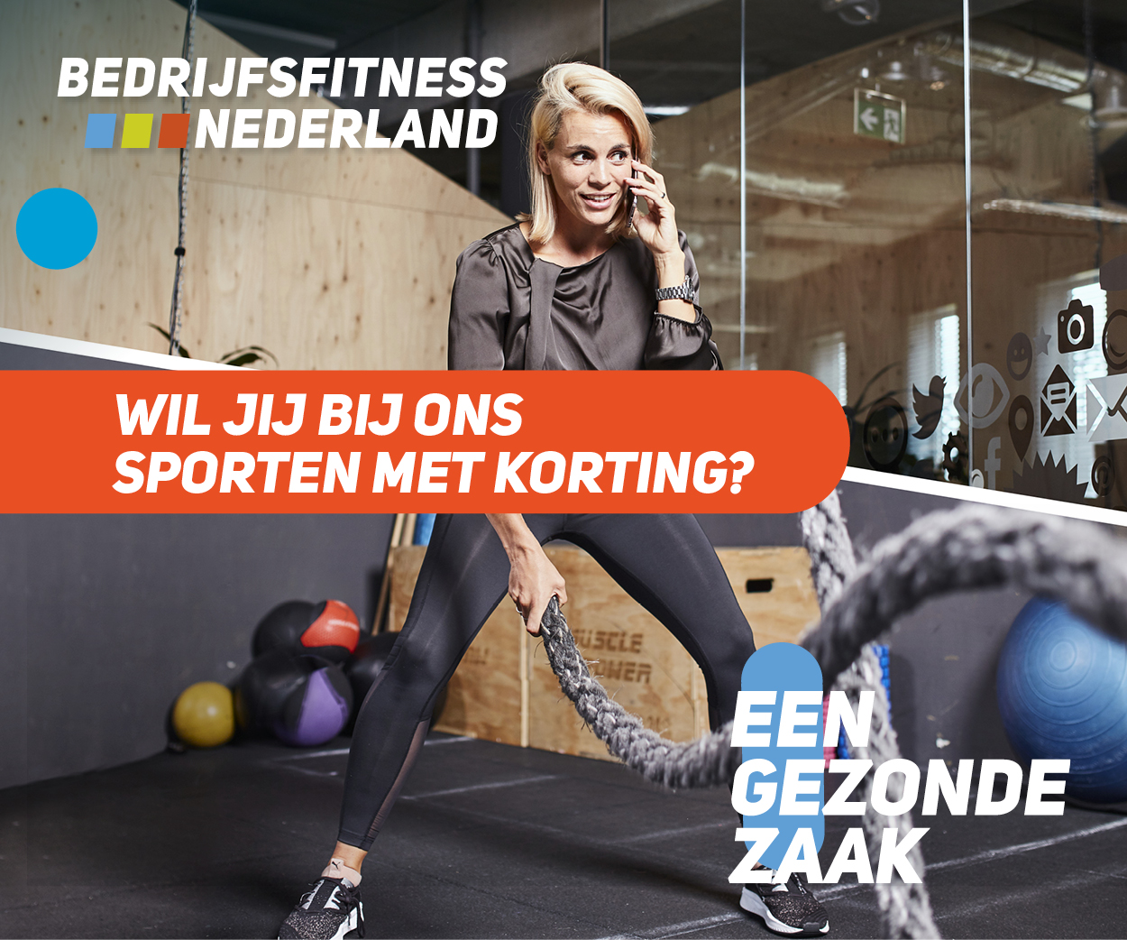 Banner Bedrijfsfitness Nederland crossfit